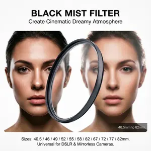 Soft Focus Filter, Dreamy Portrait Photography Lens, Creative Camera Filter, Smudge Effect, Available in Multiple Sizes