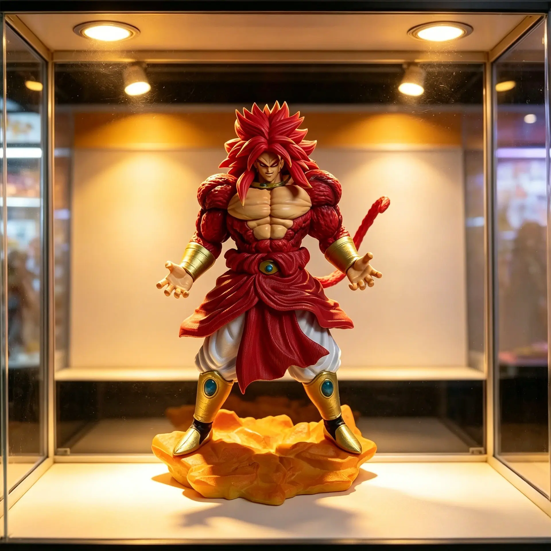 Dragon Ball Broly Gk Super Saiyan Statue, Anime Collectible Figure, Desktop Model, Trendy Toy, High-Quality Handmade Design