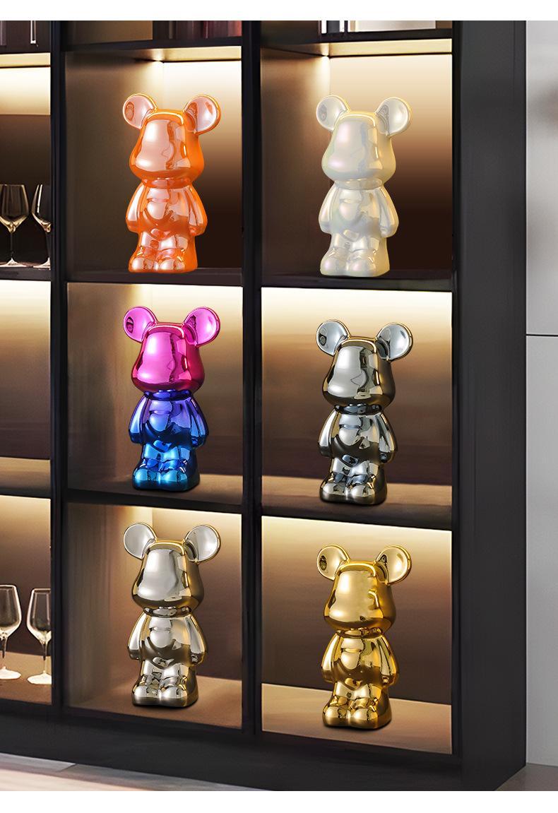 Violent Bear Living Room TV Cabinet Light Luxury High end Ceramic Wine Cabinet Decoration Decoration Home Furnishings