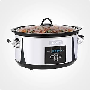 Crock-Pot 7 Quart Programmable Slow Cooker with Digital Timer, Food Warmer, Polished Platinum, Perfect for Everyday Meals and Entertaining Crock-Pot 7 Quart Programmable Slow Cooker with Digital Timer, Food Warmer, Polished Platinum, Perfect for Everyday Meals and Entertaining