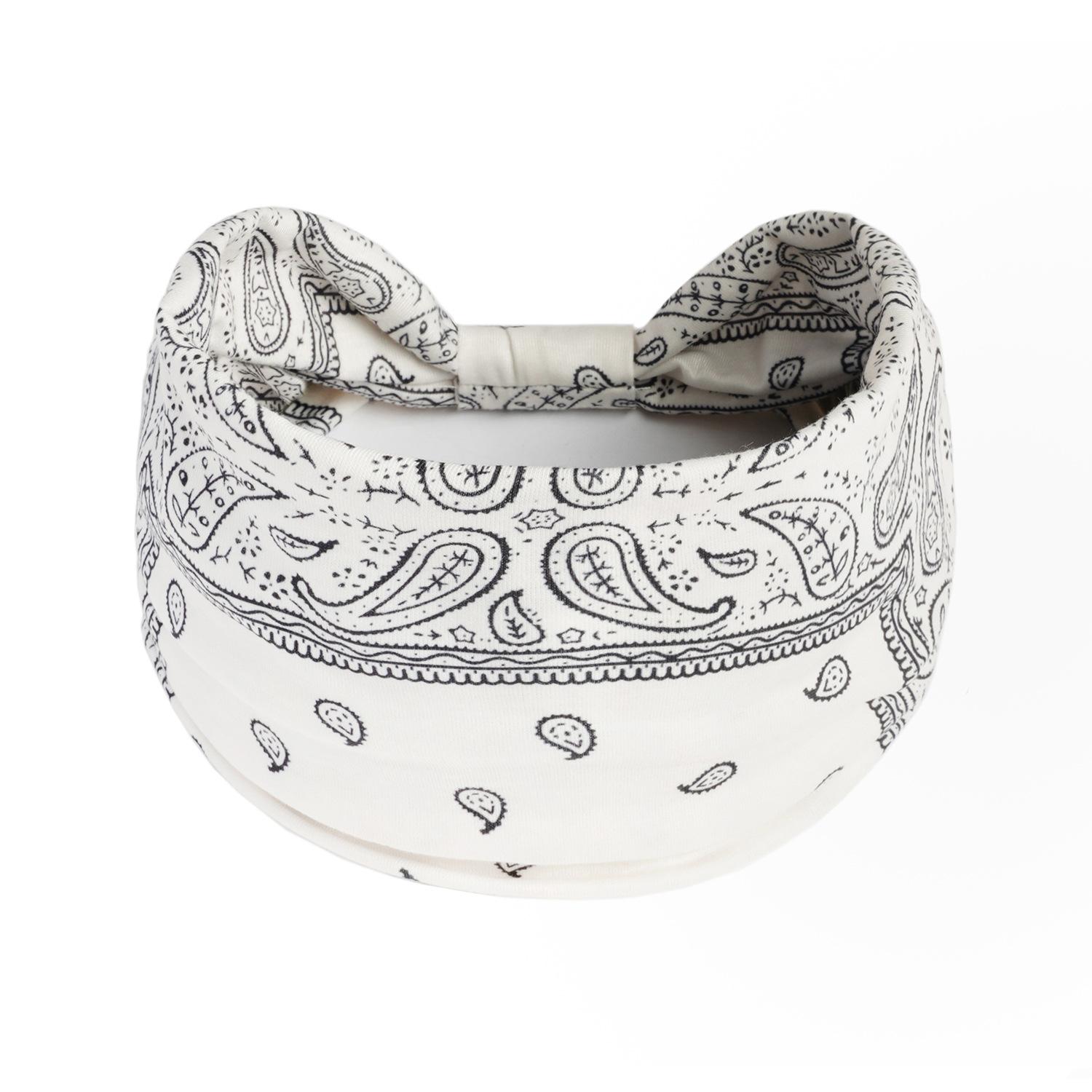 Boho Bandana Style Headband | Wide Paisley Hairband for Curly Hair, Busy Mornings, Gym, Travel & Everyday Wear | Absorb sweat ,Soft, Breathable & Stylish | Latina Favorite Boho Bandana Style Headband | Wide Paisley Hairband for Curly Hair, Busy Mornings, Gym, Travel & Everyday Wear | Absorb sweat ,Soft, Breathable & Stylish | Latina Favorite
