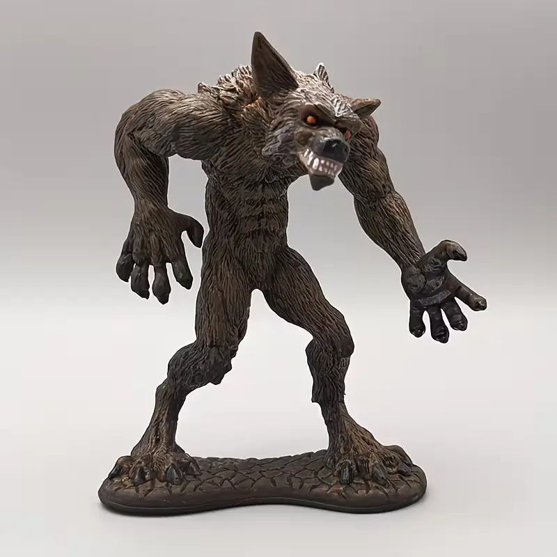 Halloween,Mythical Werewolf Action Figure Statues Gothic Fantasy Wolfman Model, Durable Drop-Proof PVC Toy Doll Figurines, Collectible PVC Figure for RPG Tabletop Gaming & Collectors, Halloween Christmas Easter Birthday Gift