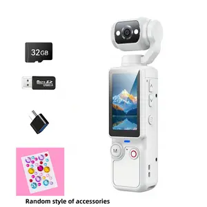 Action camera with 4K ultra-clear video recording, electronic image stabilization, wide-angle lens, long battery life, lightweight, compact, waterproof, anti-shake, ideal for outdoor sports, cycling, skiing, surfing, hiking, and Vlog shooting