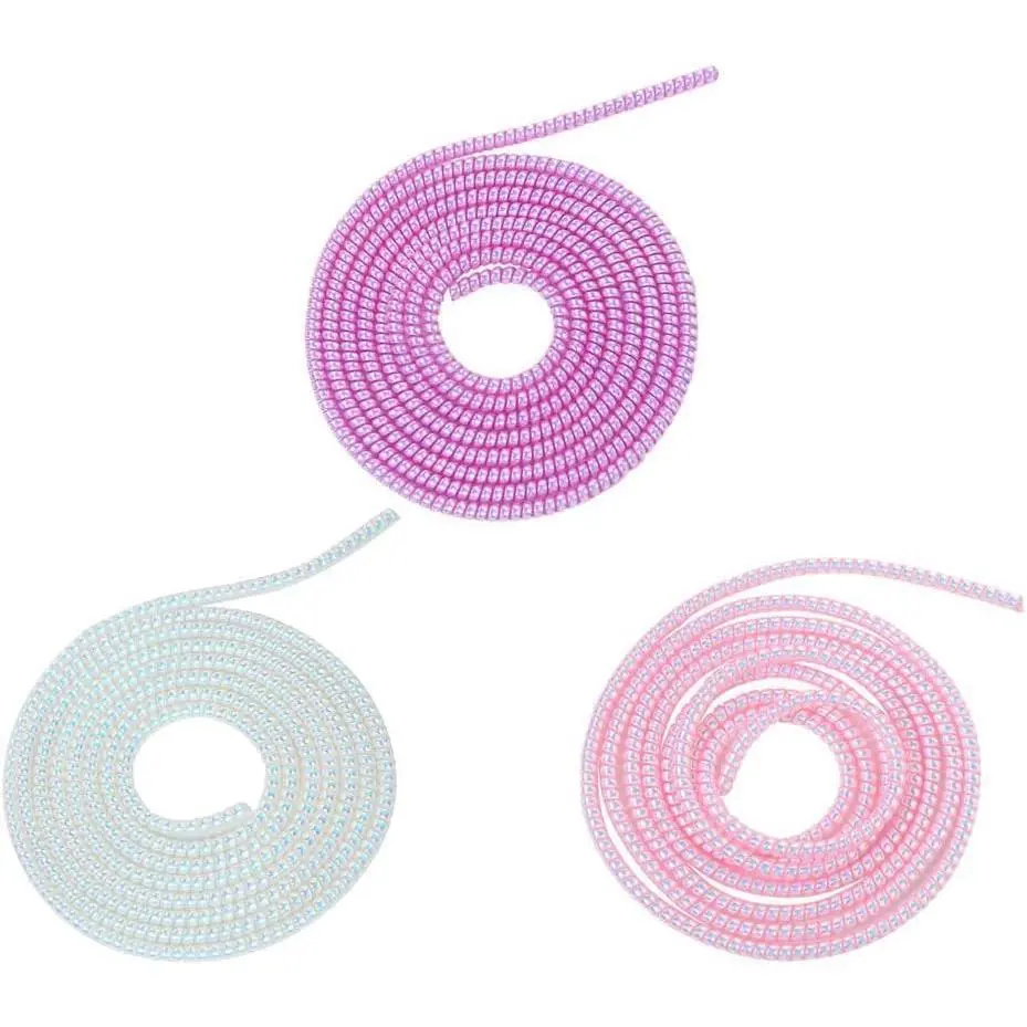 3 count Multicolored Spiral  Protector,1.55M Spiral Chargers Cord Protector Data  Protective Sleeve Headphone Saver Charger Data Lines Cover for Phone USB  Pets from Biting