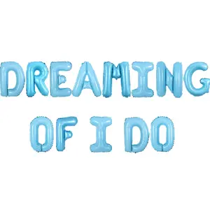 1Set Dreaming of I Do Balloon Banner Blue Bachelorette Party Decoration Funny Bachelorette Party Supplies Banner Bride To Be Party Decors for Engagement Wedding Party Supplies