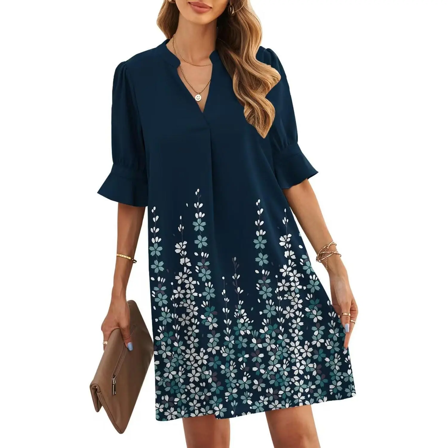 C-dark Blue Flower
