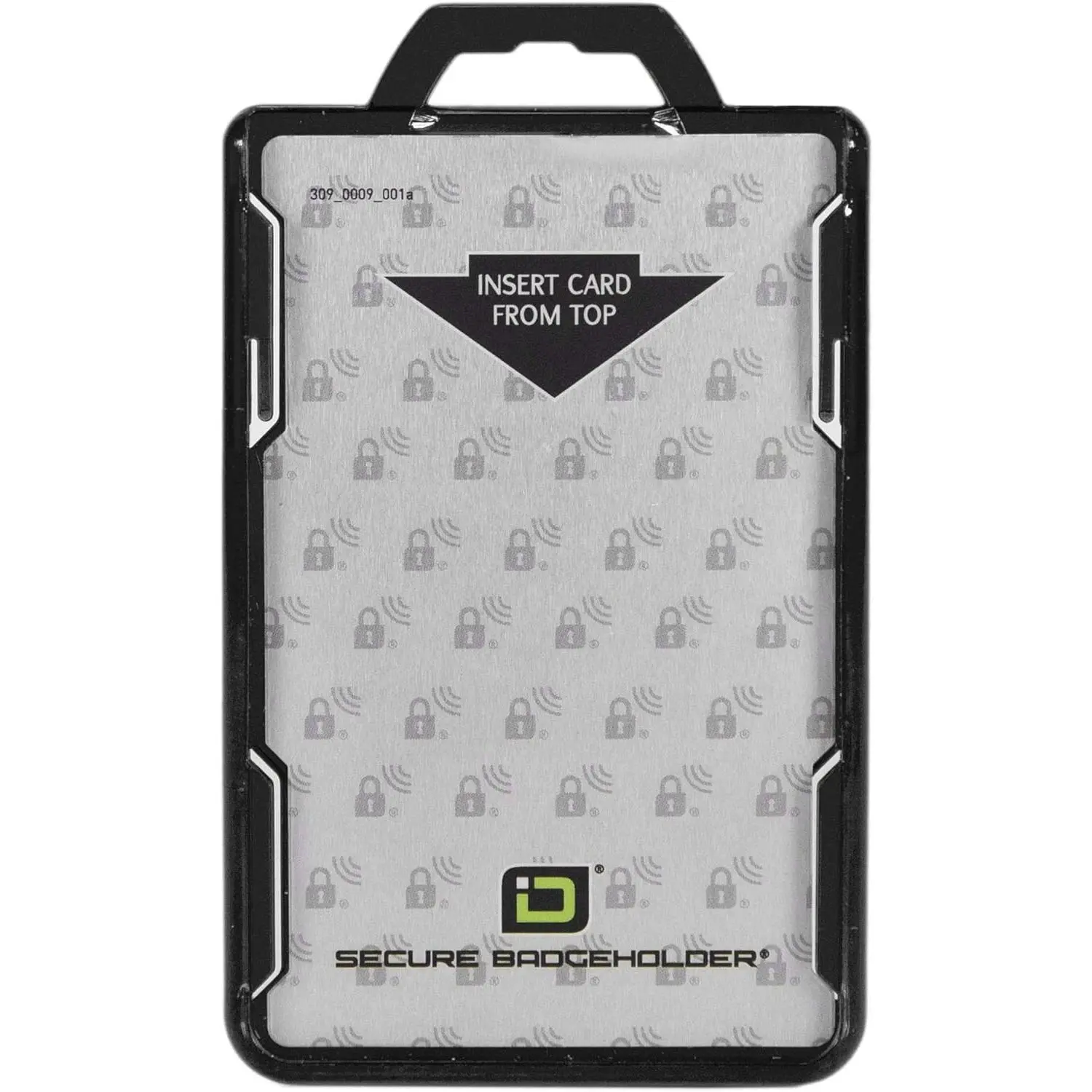 - RF Blocking Secure Badge Holder - Duolite 2 Card  Holder - Poly Carbonate - Heavy Duty Hard Plastic  Badge Holder -  Molded and Assembled - FIPS 201 Approved - Black
