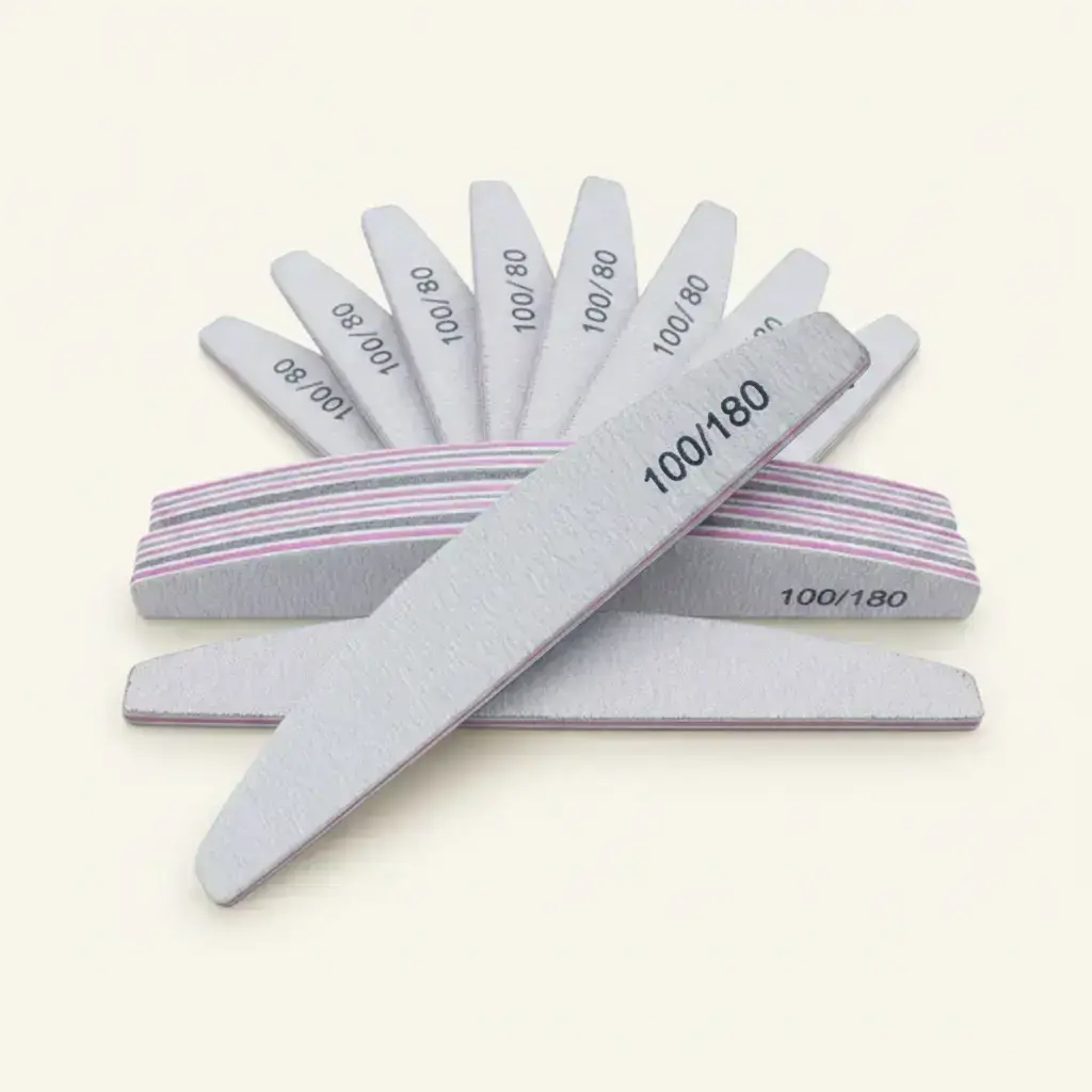 Professional Nail Files Set, Manicure Accessory Set, 100/180 Grit Dual-Sided Buffers, 5/10/25 Pcs Polishing Sticks, Manicure Tools for Home & Salon Quality Finish, Nail Care, Nail Shaping & Art Kit #GLOBAL PICKS