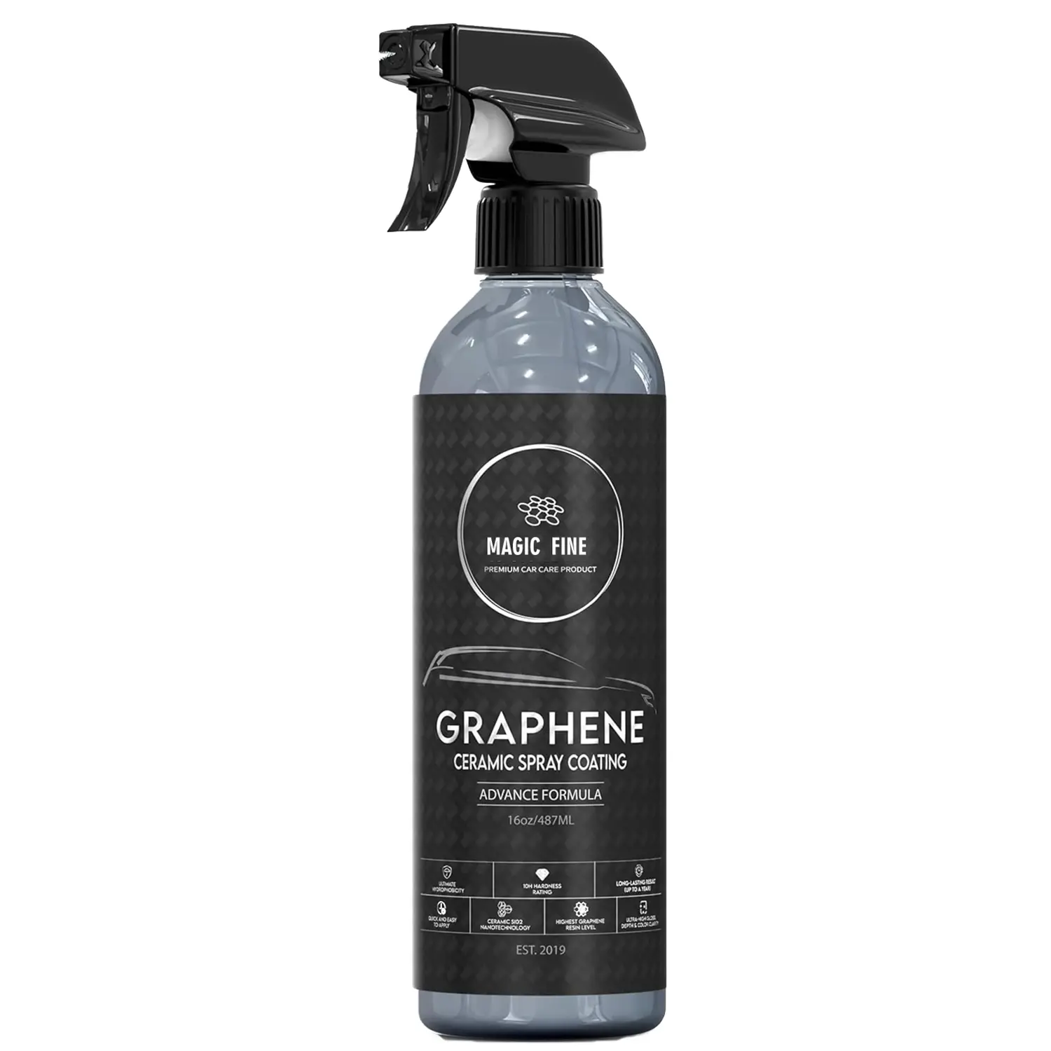 Graphene Ceramic Spray Coating Quick Easy for Cars Motorcycles Professional-Grade Sealant for Gloss Shine Waterless Wash Wax