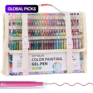 162‑Color Gel Pen Set with Handheld Storage Bag, Portable Art Supplies with 0.6 mm Tips, Rich Large‑Capacity Ink Pens for Marking, Coloring Games, DIY and School Activities #GLOBAL PICKS