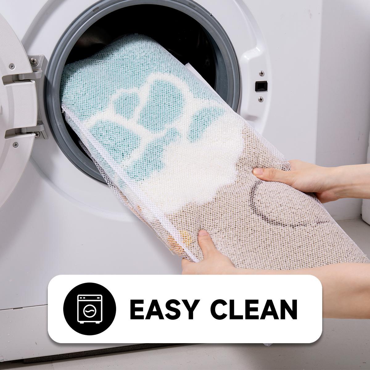 Beach & Starfish Pattern Bath Mat, Non-slip Soft Absorbent Bathroom Mat, Comfortable Bath Mat for Bathroom, Shower Room, Bedroom, Home Decor, Bathroom Decorative Mat, Water Absorbent Mat, Water Absorbent Bathmat