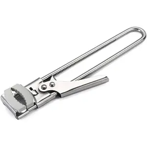 Adjustable Stainless Steel Can Opener| Upgraded Extended Bottle Opener with Non-Slip Pad| Long Handle Jar Opener for Weak Hands, Fits All Size Lids