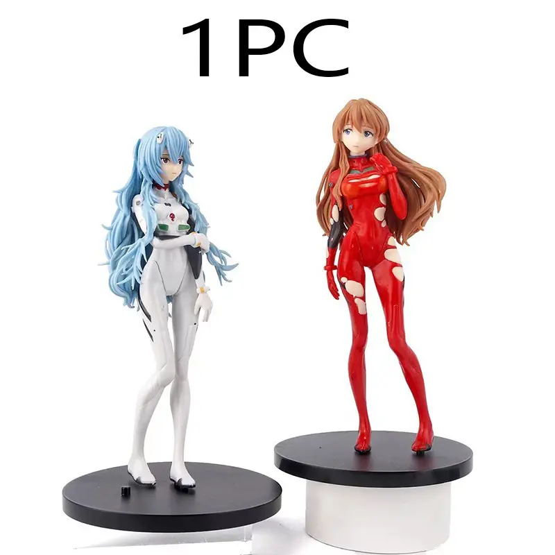 Anime Figure Model, Long Hair Dress Rei Ayanami Asuka Langley Standing Pose, Festival Gift, Anime Collectible Handmade Doll