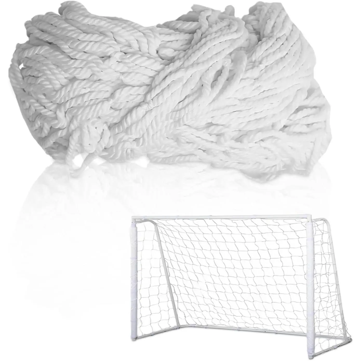Full Size Soccer Replacement Goal Net Football Goal Post Netting for Sports Match Training
