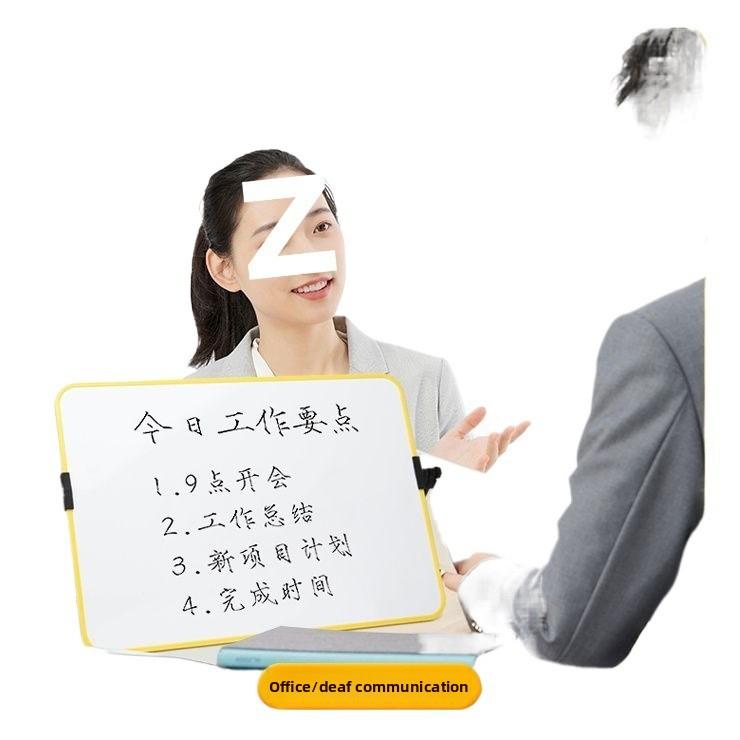 Double Sided Magnetic Stand Type Small Whiteboard Writing Board Children Learning Home Use Erasable Desktop Memo Blackboard