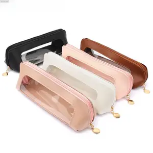 Portable Makeup Bag for Women, Compact Zipper Cosmetic Organizer Pouch, Mini Toiletry Storage Case for Brushes and Beauty Essentials, Lightweight Travel Makeup Bag for Purse, Daily Use and Travel