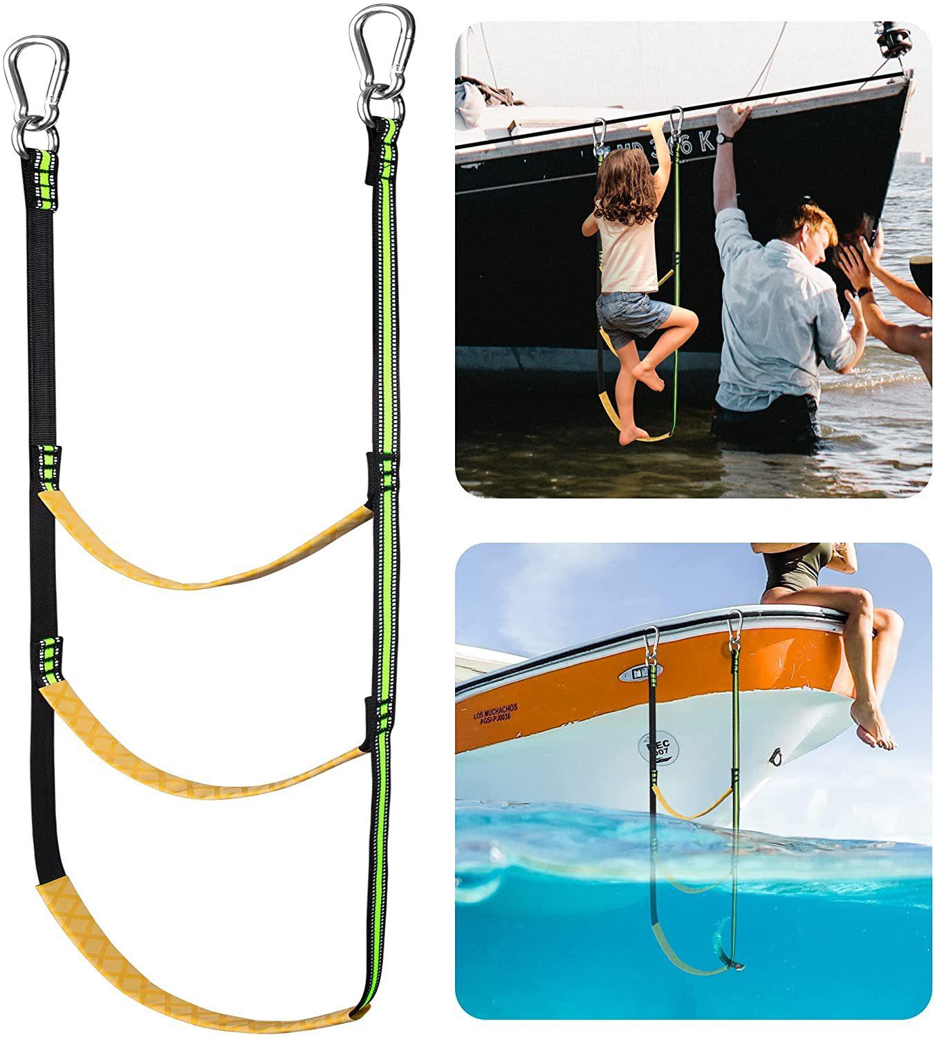 Standing up and Down Rope Ladder, Yacht Folding Hook Ladder, Water Entertainment Inflatable Very Simple Ladder