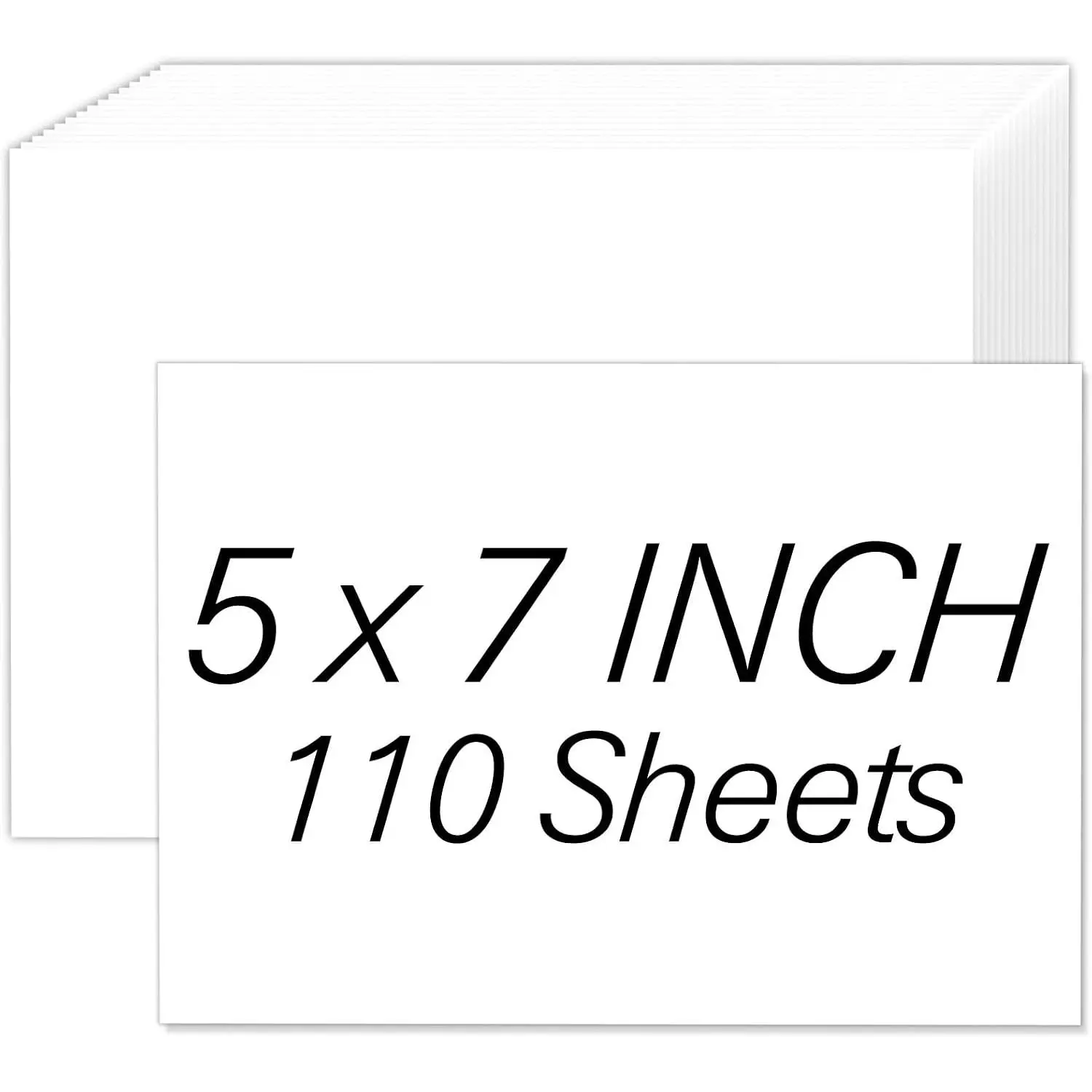 White Cardstock 5x7, 110 Sheets 5x7 Cardstock Paper, 200GSM Cardstock 5 x 7 |  Blank White Card Stock Paper for Printer, DIY Cards, Greeting Cards, Wedding Invitations, Postcards