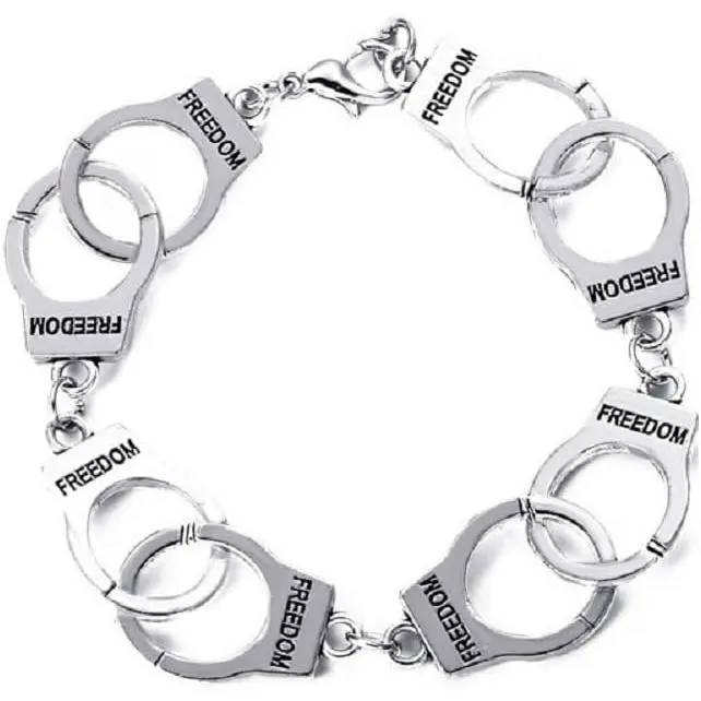 Handcuffs Bracelet for Women Men Handcuff  Link Chain Bangle Bracelet Friendship Couple
