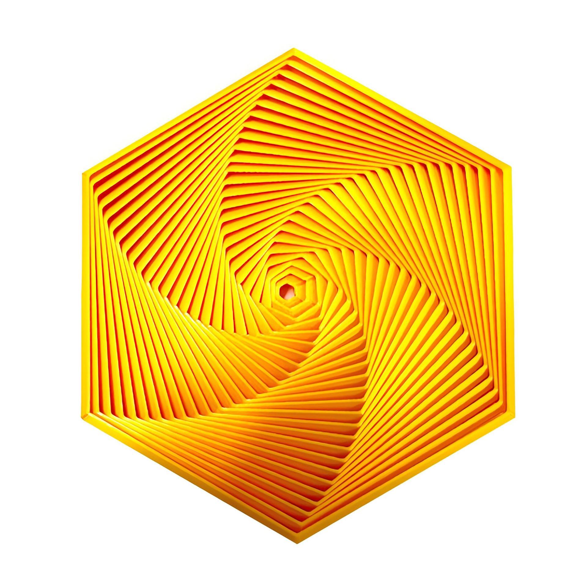 3D Printed Hexagonal Stress Relief Toy Creative Magic Decompression Fidget Toy for Adults