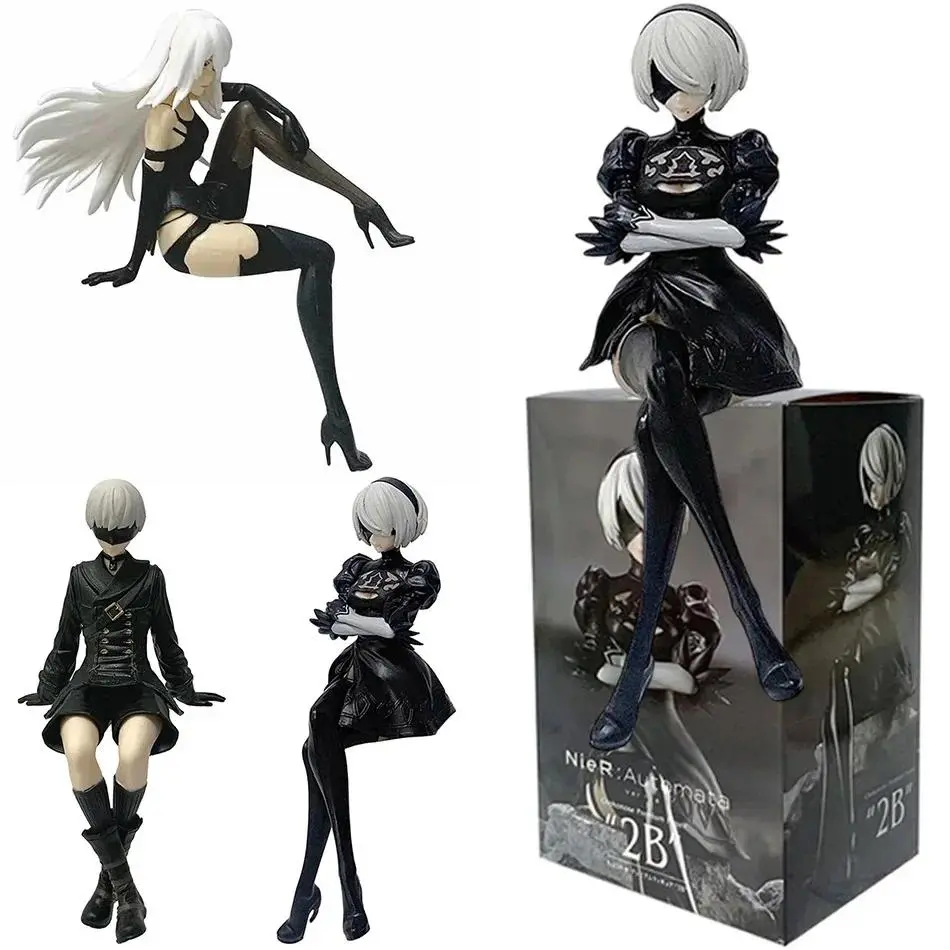 15cm Anime *NieR:Automata Ver1.1a* 2B (YoRHa No.2 Type B) Chokonose Series PVC Figure – Collectible Toy