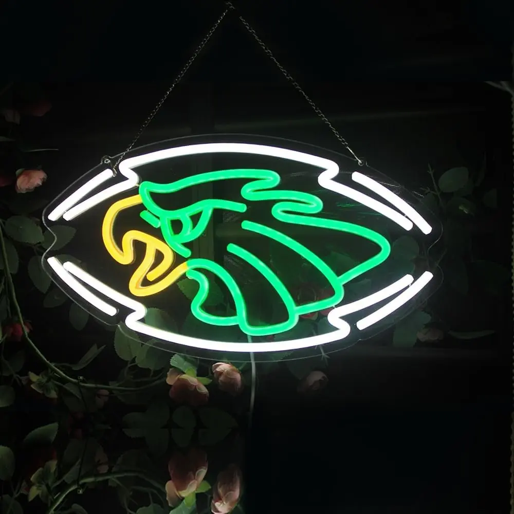 Eagle Design Fluorescent Lamp Adjustable Neon Light, USB Powered LED Wall Decorative Light, Creative Home and Party Lighting, Perfect Birthday Gift