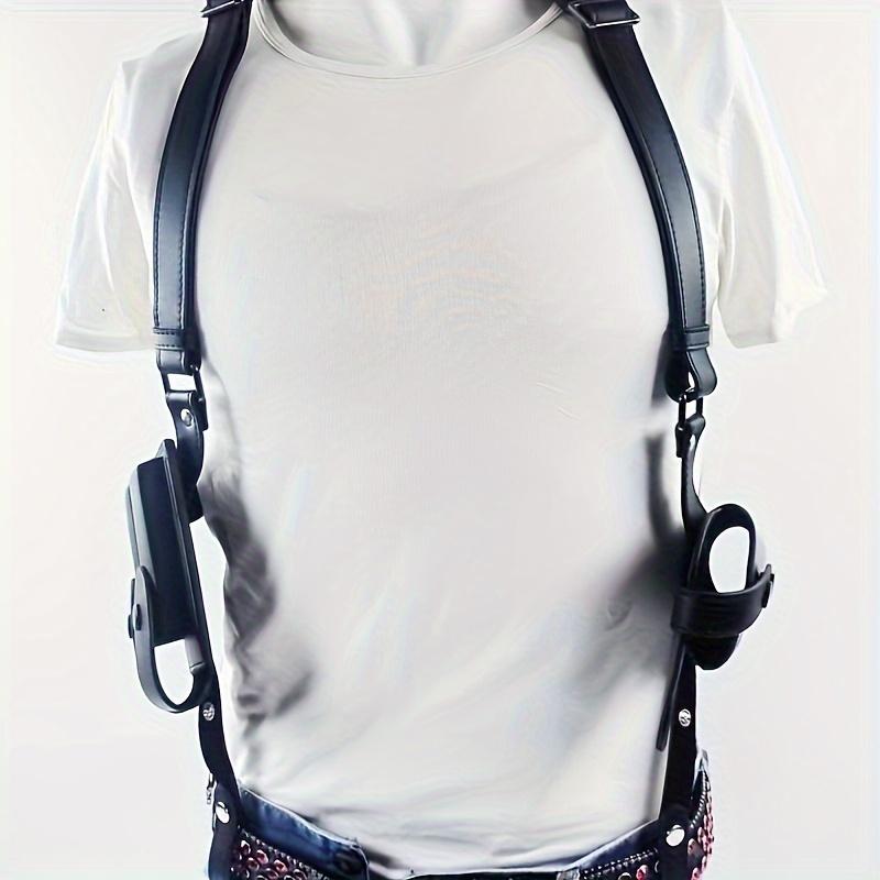 Premium Vertical Concealed Shoulder Holster Sling PU Leather Dual Magazine Pouch Fully Adjustable Comfortable Discreet Carry for Men 1911 SpringStatements
