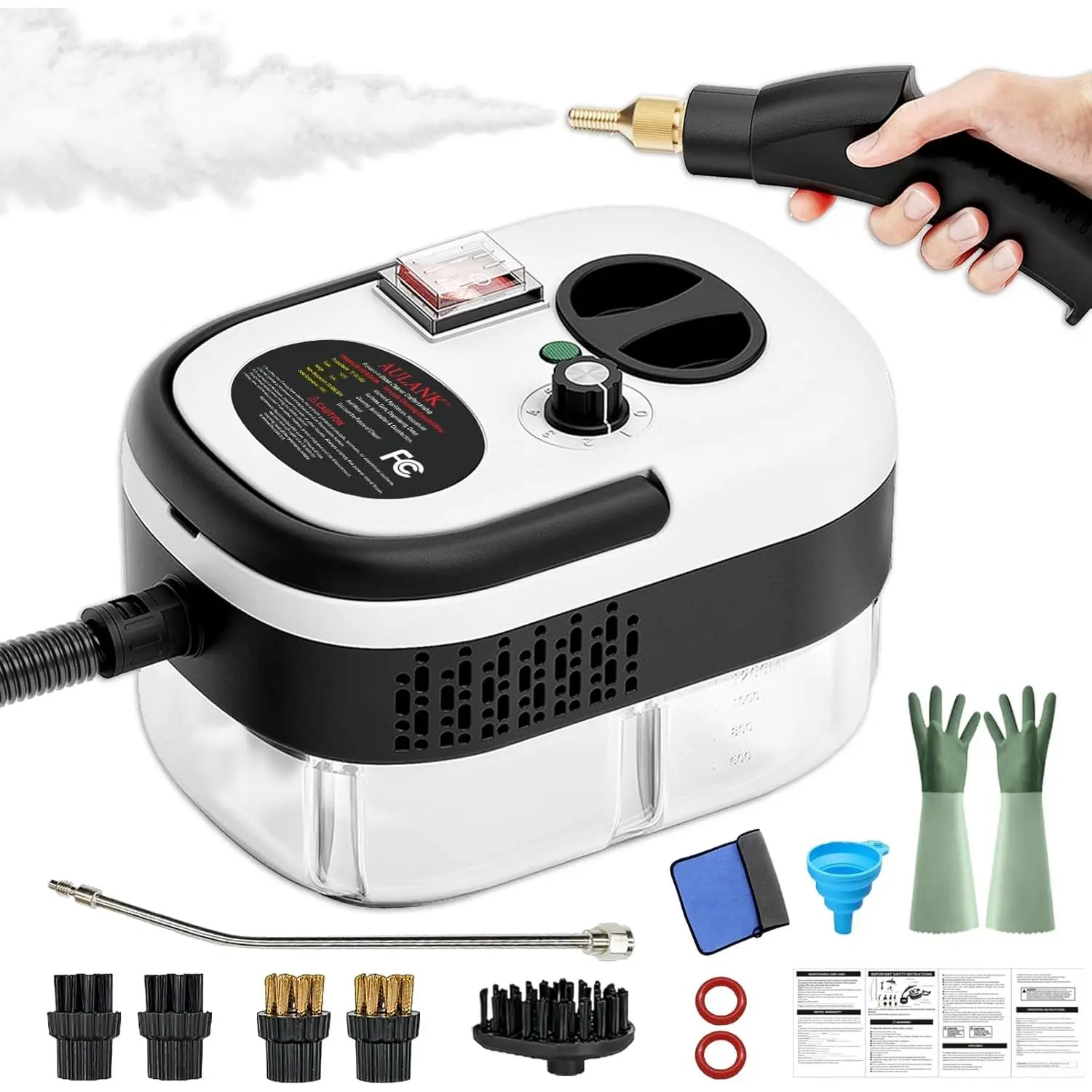 2500W Handheld Steam Cleaner,Portable Car Steamer For Auto Detailing,High-Temperature and Pressure Steam Cleaner For Home, Steam Cleaning Machine for Furniture,Kitchen,Grout,Floor,Tile (White) Wall Chaser with Multiple Saw Blades small business
