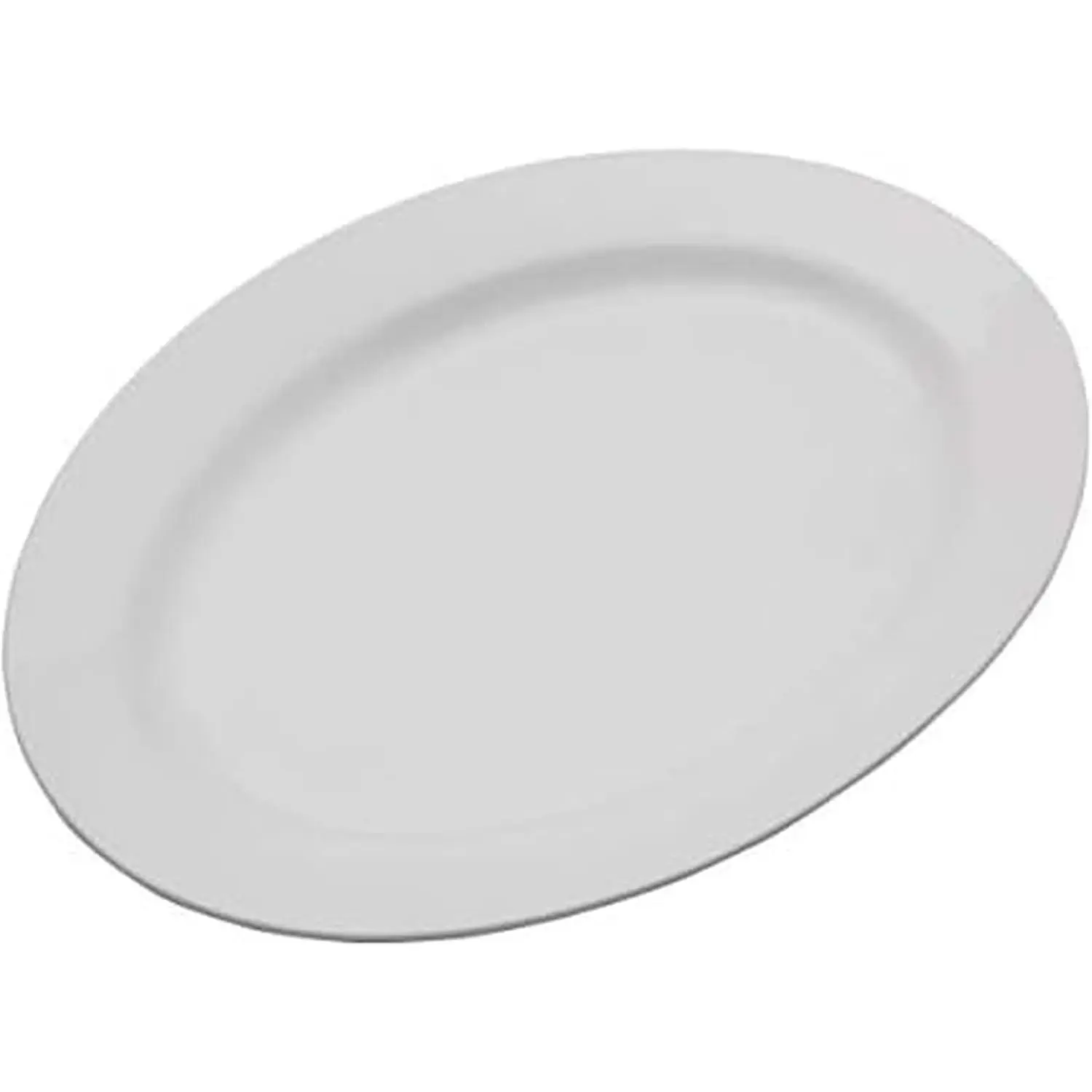 Everyday Use 16 Inch Large White Porcelain Oval Serving Platter, Thanksgiving Turkey Platter, Dishwasher & Oven Safe Dinnerware