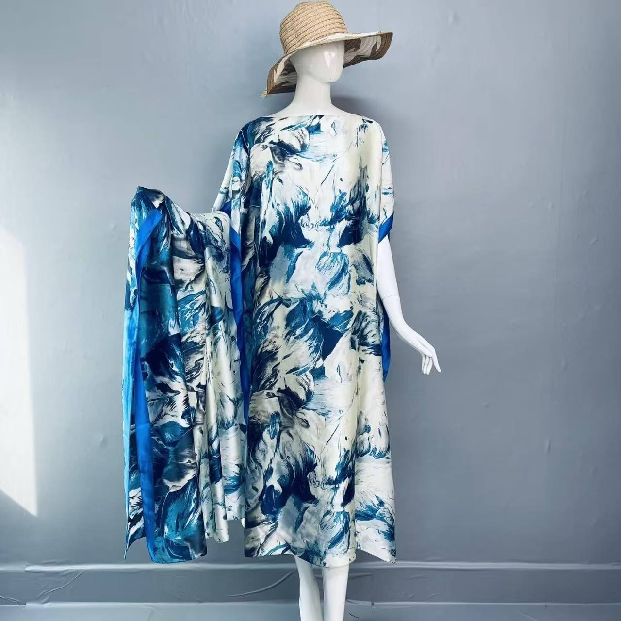 Women's Leopard Print Long Sleeve Kimono & Bandana Set, Casual Open Front Outerwear & Square Scarf Set for Beach Vacation, Beach Cover Up, Ladies Clothes Accessories for All Seasons