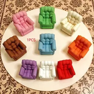 3D Printed Dollhouse Mini Sofa Model, Creative Desktop Decor, Home Decoration, Dollhouse Ornament, Birthday Gift, Party Gift, Christmas Gift