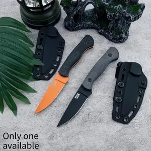 Convenient, high-quality fixed-blade knife with sheath; Outdoor Knives; 7Cr13Mov steel blade; nylon fiber handle; outdoor hiking and fishing tool; holiday gift