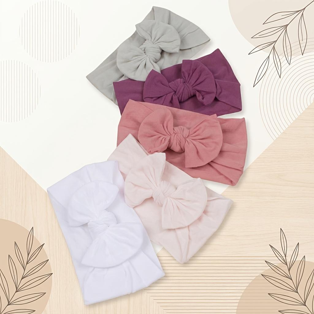5Pcs Kids Multifunctional Bow Headbands, Soft Comfortable Hairbands for Boys & Girls, Perfect for Daily, Sports, Parties & Travel