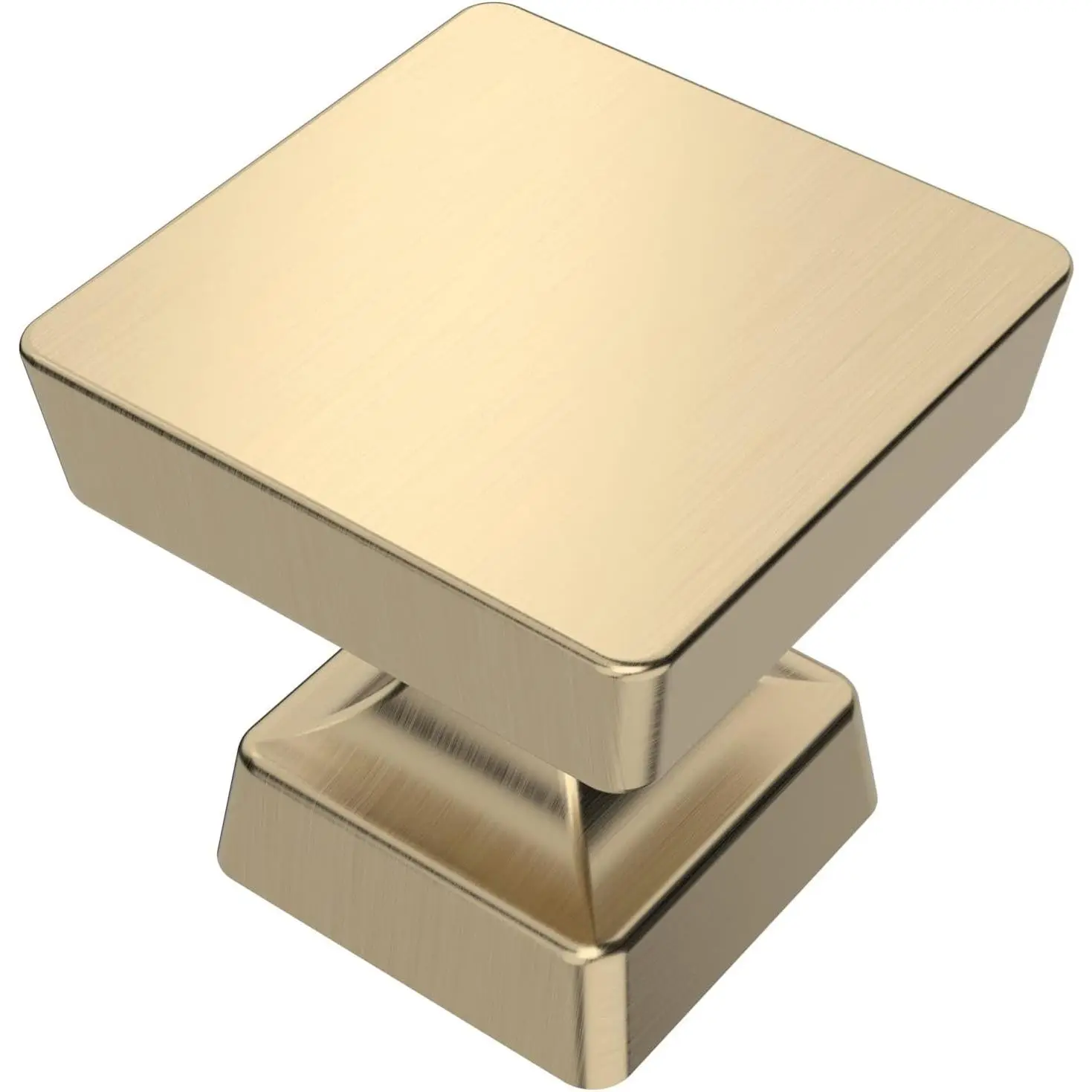 Amerdeco 10 Pack 1.2 Inch(30mm) Brushed Gold Cabinet Knobs ZH0008, for Kitchen Dresser Drawer Bathroom Cabinets