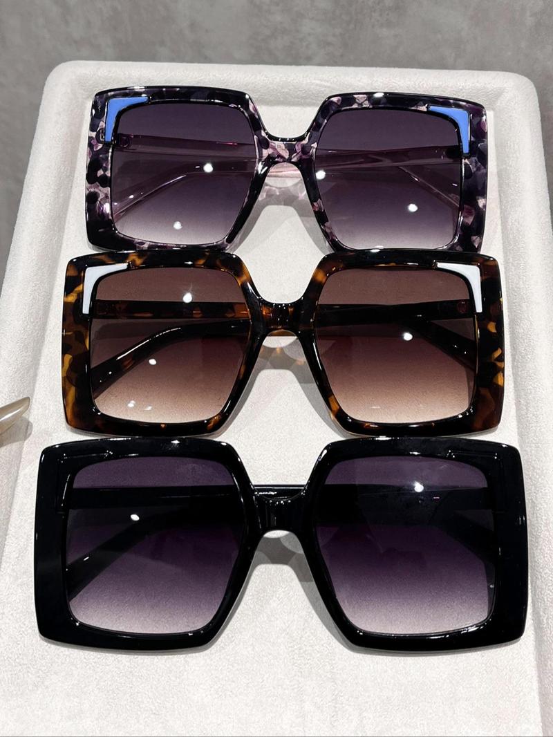 Women's Fashionable  Sunglasses, Trendy Casual Sunglasses for Everyday Use, Fashion Accessories for Outdoor Activities, Trendy Styling Sunglasses