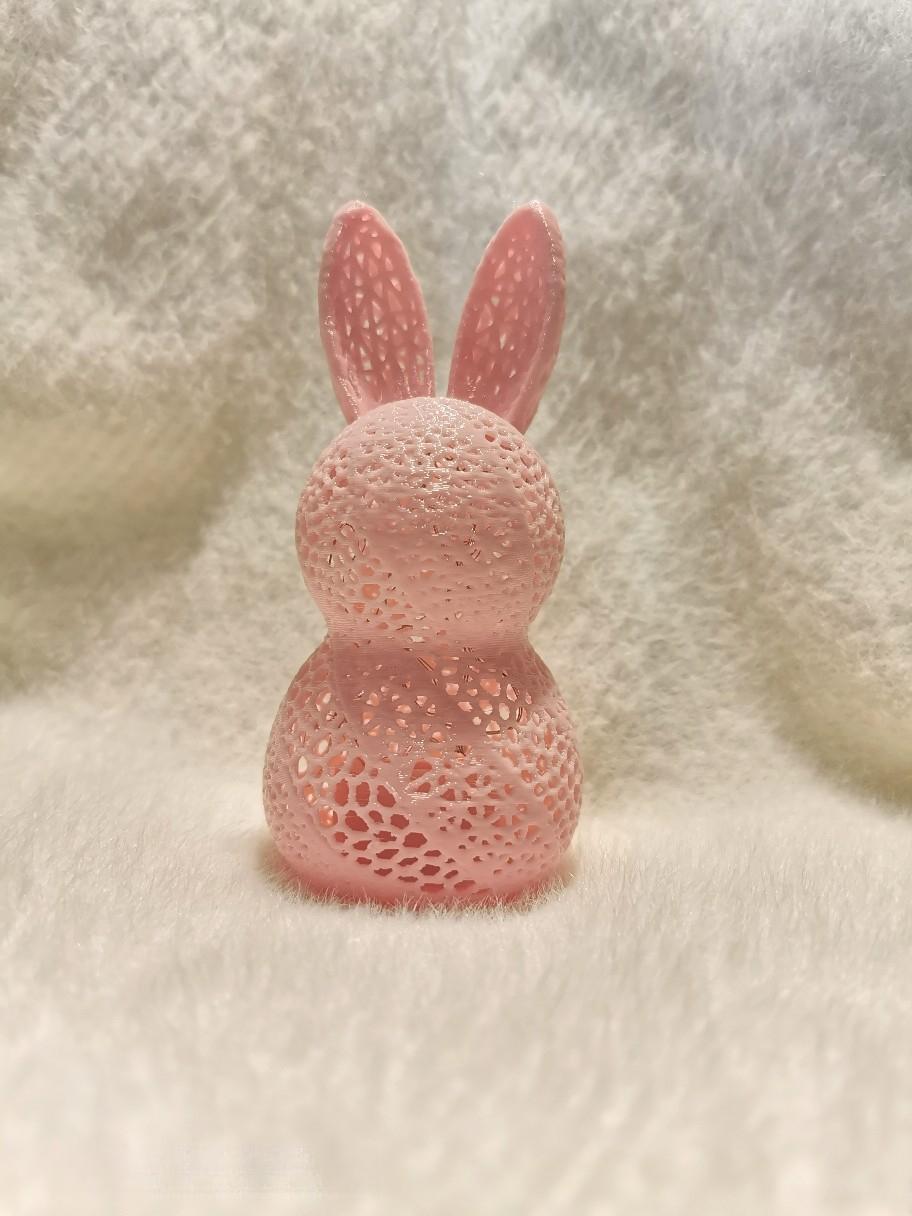 3D Printed LED Easter Hollow Rabbit Lamp, Festive Rabbit Party Decoration Ornament