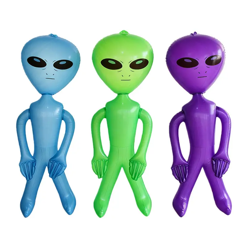 New Thickened PVC Inflatable Alien Decoration, Halloween Bar Decor Cartoon Air Model, Fun Party Supplies for Celebrations, Party Accessory