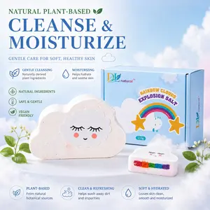 Bubble Bath Ball, Fragrant Floral Scent, Long-Lasting Freshness, Plant-Based Skin Cleanser, 1 Box 1 Piece Bubble Bath Ball