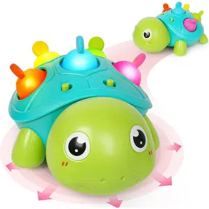 Baby Toys 6-12Months, Musical Turtle Crawling Infant Toys, Tummy Time & Infant Toys with Light & Sound, Early Learning Educational Toy Christmas Birthday Gifts for Boys Girls 0-1 Years Oldfidget toys