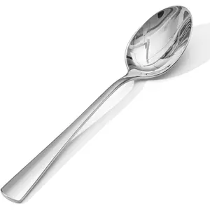 8.15-Inch 18/10 Stainless Steel Dinner Spoons Set (4-Piece, Not Teaspoons) - Silver Tableware Cutlery, Food Grade, Dishwasher Safe