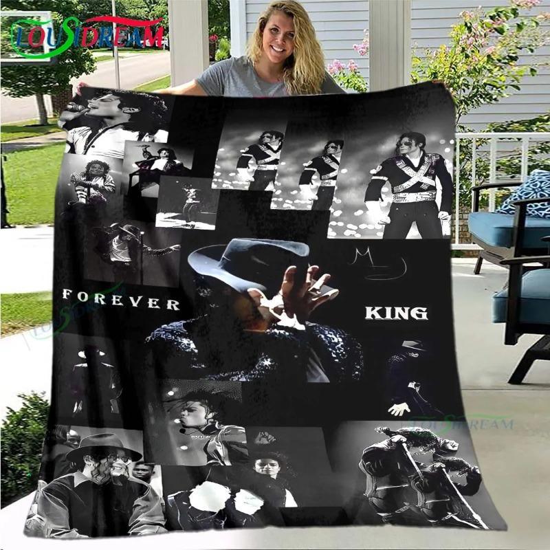 Fashion Singer M-Michael-Jackson Pattern Blanket Flannel Thin Blanket Portable Home Travel Office Lunch Break Blanket Gift Fashion Singer M-Michael-Jackson Pattern Blanket Flannel Thin Blanket Portable Home Travel Office Lunch Break Blanket Gift