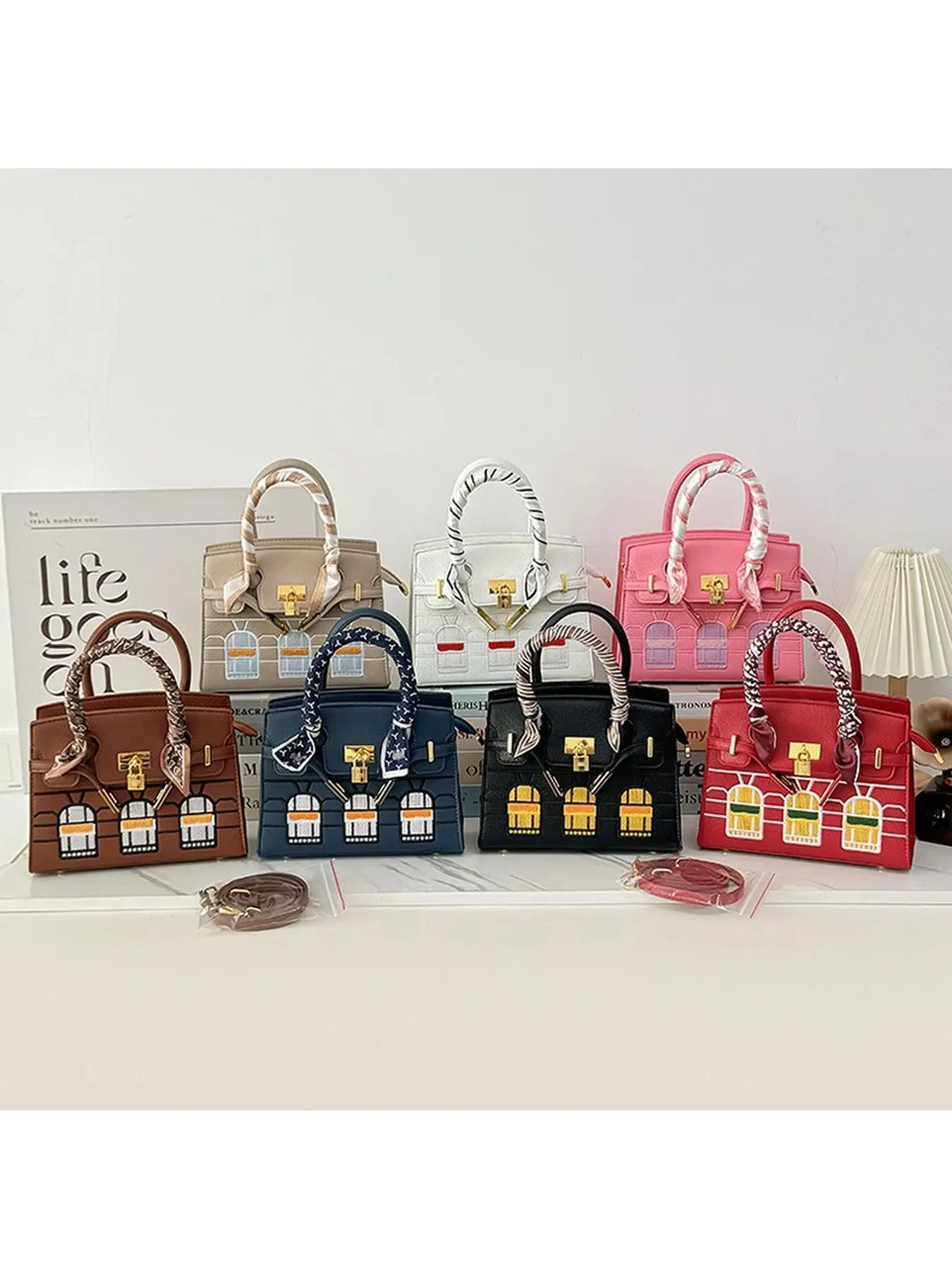 2026 New Women's Small House Platinum Bag Kelly Style Handbag Genuine Leather Shoulder Bag High Quality Cowhide Fashion Crossbody Bag