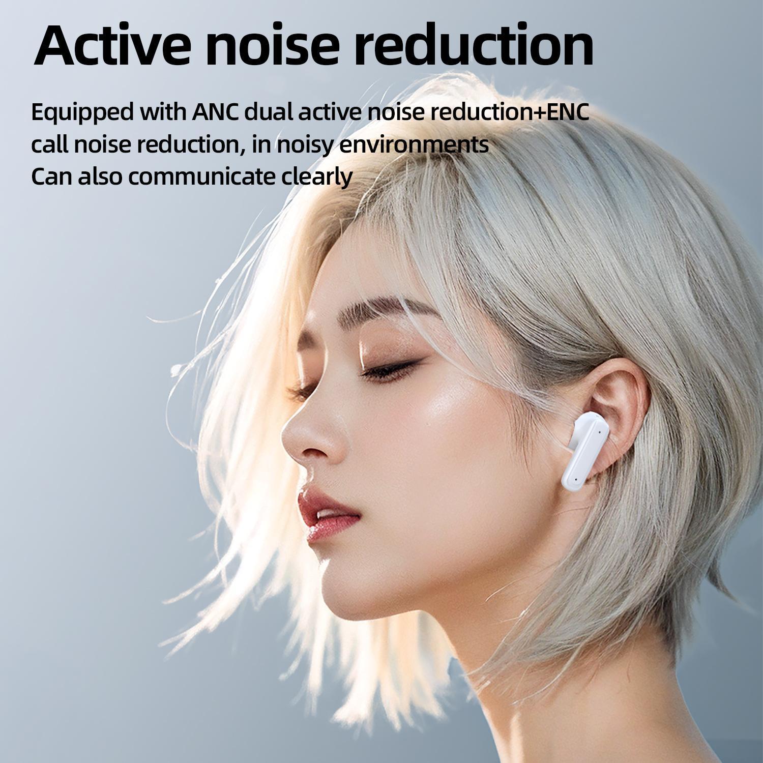 HITOZON Wireless Earphone, In-ear Design Earbuds with Touch Screen Charging Case, Stereo Wireless Earbuds with Noise Reduction for Smartphone, Computer, Laptop #TOP PICKS