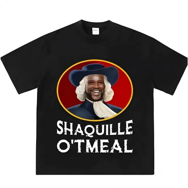 Unisex Golf Gift T-Shirt - Shaquille Oatmeal Funny Meme Design, Streetwear Humor, Fashion Apparel, Comfortable Fabric, S-5XL Sizes (Including XXL), Tshirt, Meme Shirts Funny, Funny T-Shirts Meme