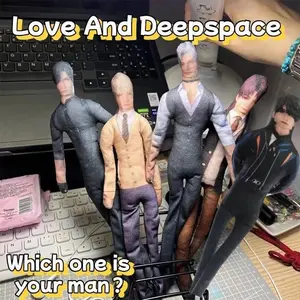 Love And Deepspace Doll Xavier Zayne Rafayel Sylus Caleb Cosplay Plush Cotton Doll Slender Twistable Shape Stuffed Doll Toy