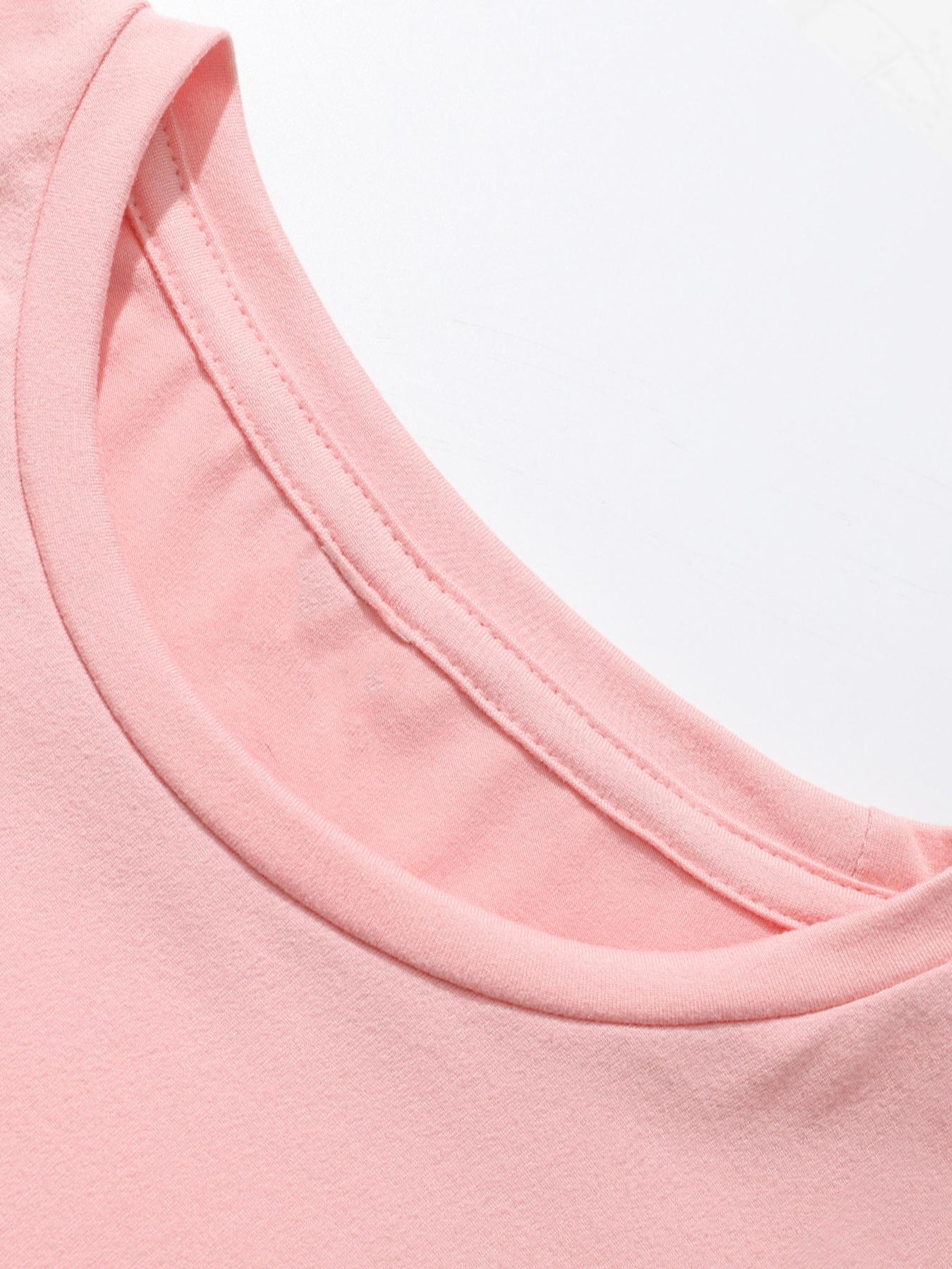 Two-Piece Set Women's Heart Print Tee & Shorts, Casual Fitted Short Sleeve Crewneck T-shirt & Skinny Shorts, Ladies Summer Clothes for Daily Wear