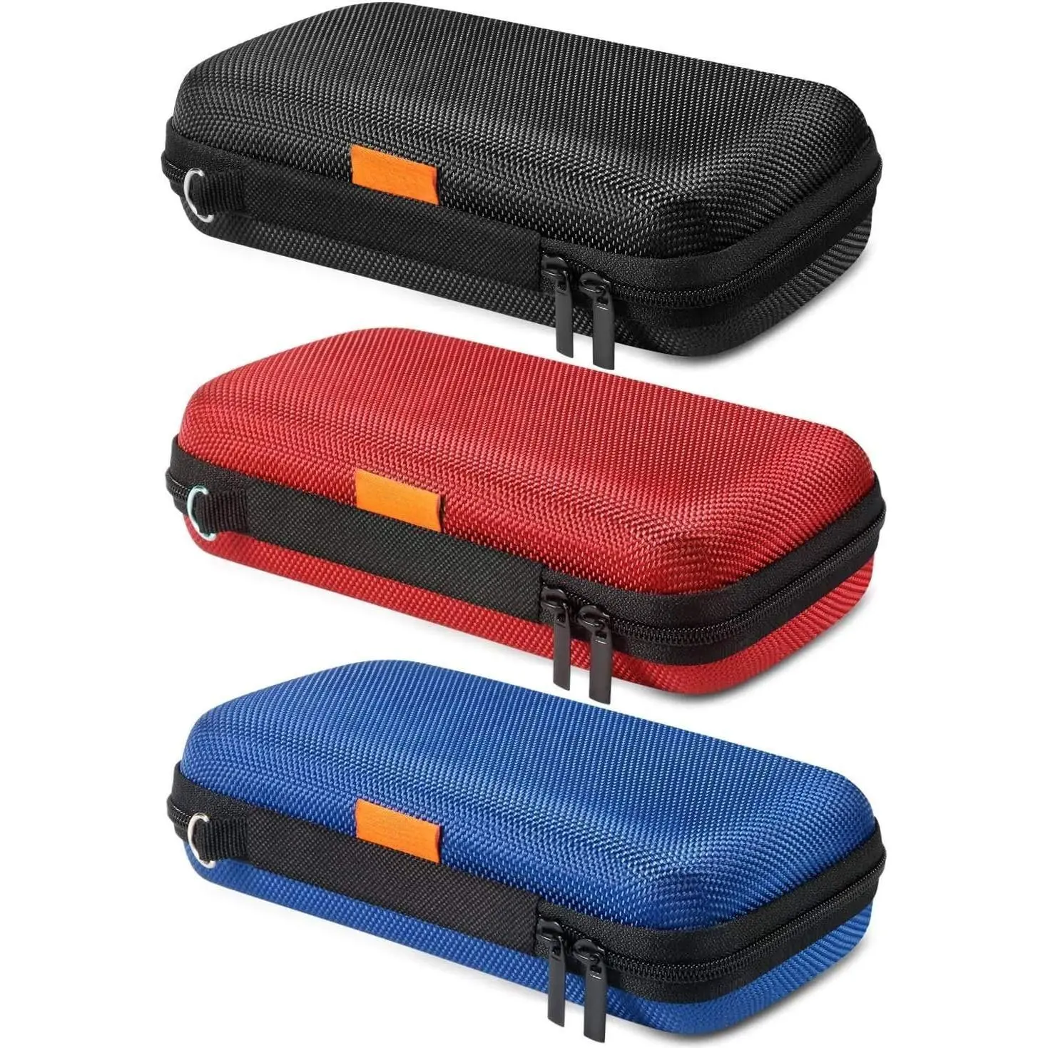 Hard EVA Protective Case Portable Storage Case for  , Power , Hard Drive, Cell Phone, External  - Small Travel Case Mesh Inner Pocket + Zipper Enclosure
