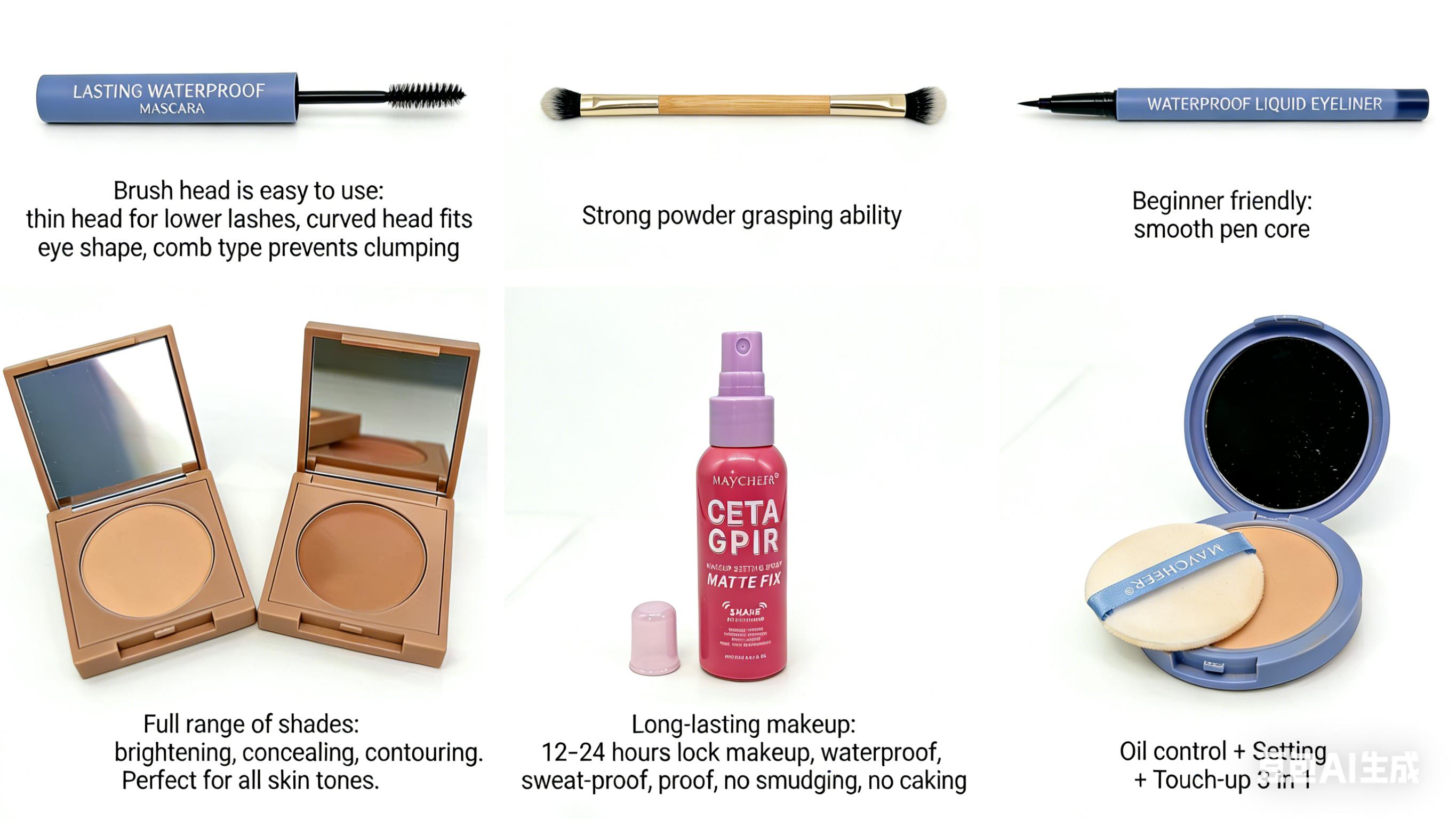 MAYCHEER 24H Stay-perfect 5-Piece Makeup Collection All-In-One Gift Set Ideal for Birthday Presents for Your Beloved Girlfriend