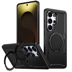 Samsung Galaxy S26 Ultra Phone Case, Military Grade Shockproof Cover, 360° Magnetic Ring Stand, Compatible with Samsung S26 Ultra