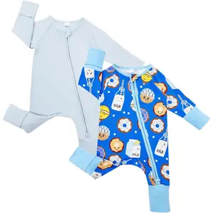 Bamboo Rayon Baby Pajamas Infant Sleepers Newborn Girl Boy Clothes Rompers Jumpsuit Outfit(Gift)